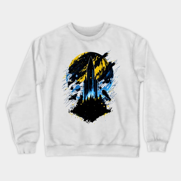 Shuttle Crewneck Sweatshirt by vaporgraphic